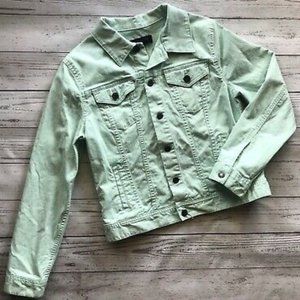 Talbots Mint Green Jean Jacket